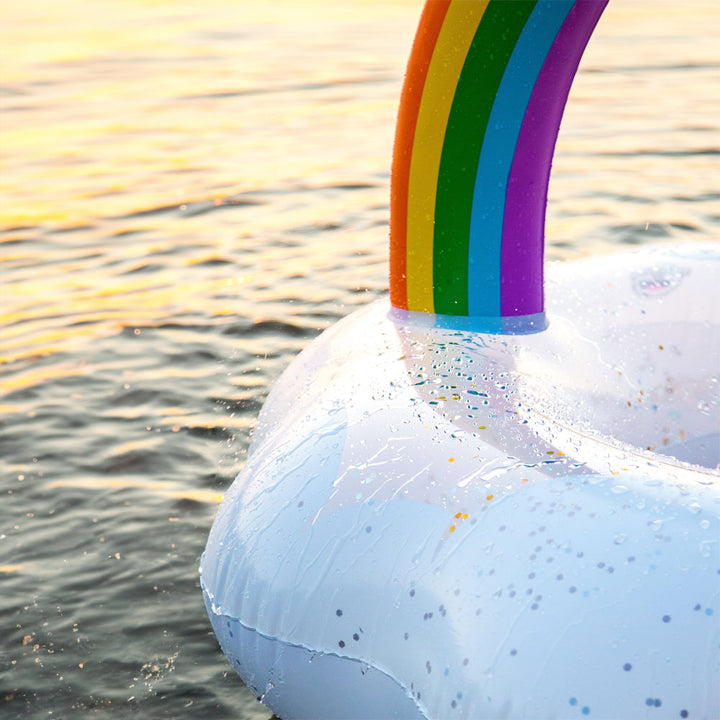 Giant Rainbow Cloud Pool Float